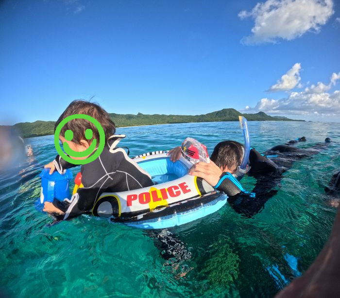 お父さんと電車ごっこ