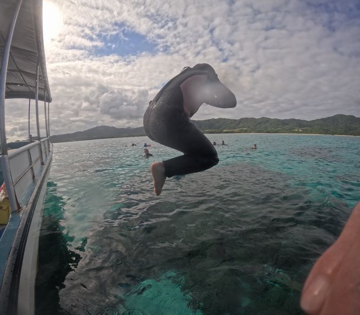 最後は飛び込み