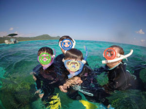 2月、晴れ間続いてシュノーケリング日和♪最終日からご家族でも♪