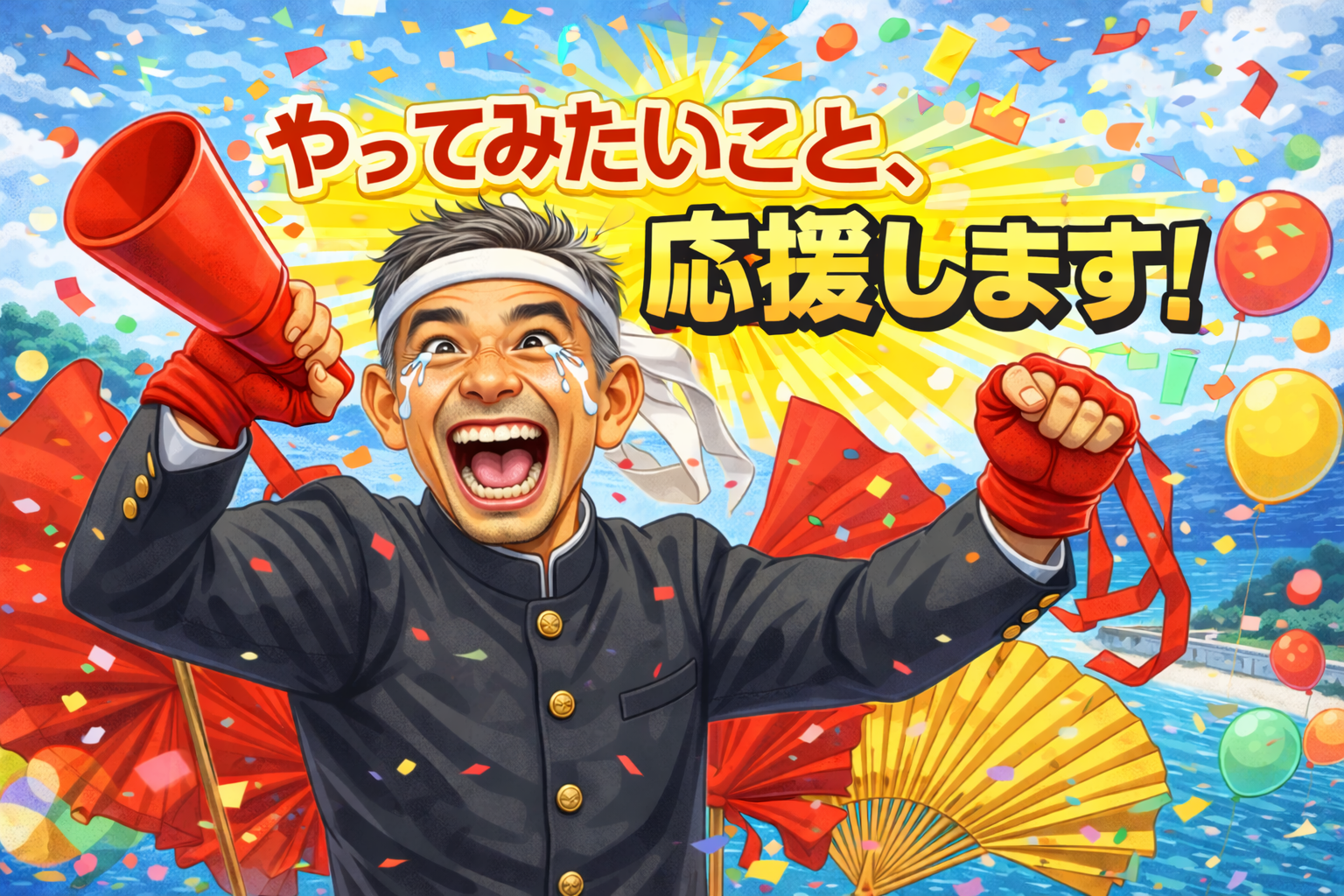 スタッフ笹川　応援します