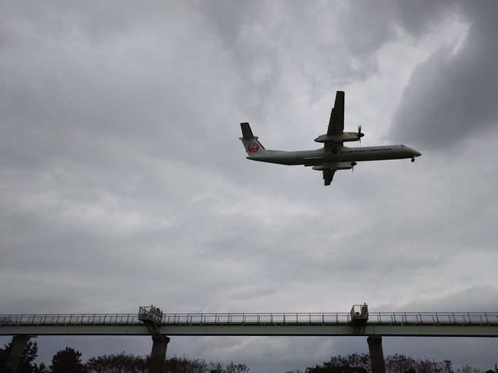 目の前を通過♪