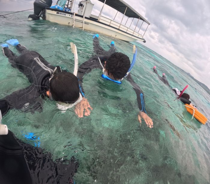 まずは入水チェック