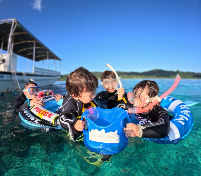 石垣島を家族で貸切シュノーケリング