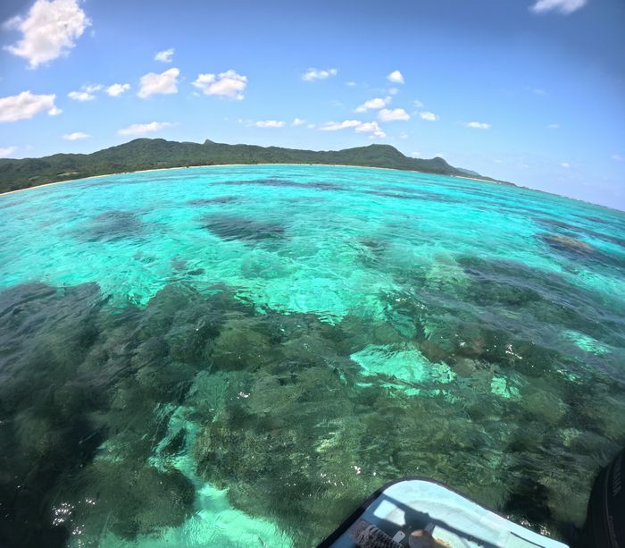 午後から落ち着いた海
