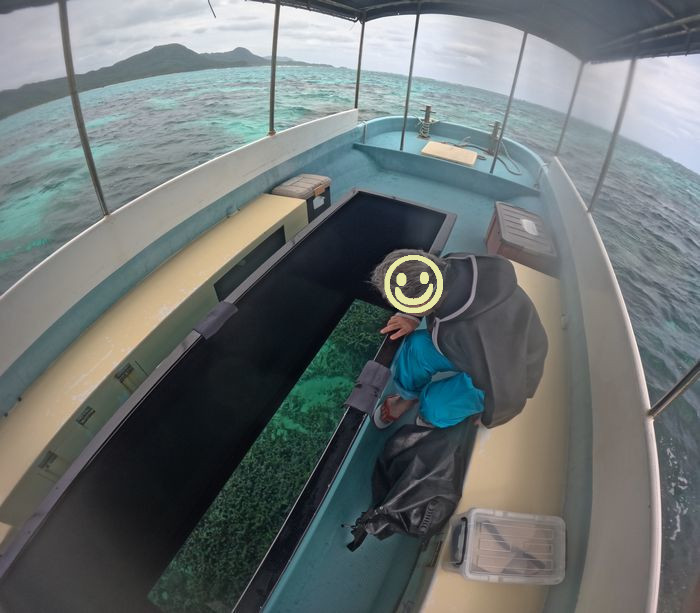 乗船のみで水中世界