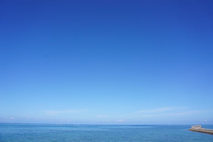 雲一つない空となった石垣島