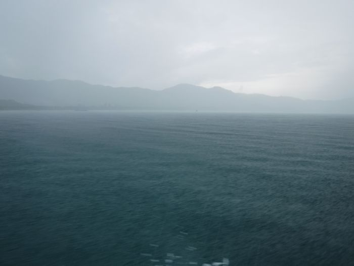 あいにく雨の天気の石垣島