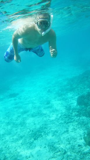 クリアブルーを楽しんでいるS田さんです。