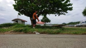 朝から気合十分！シュノーケリングブログではなく陸ブログです！