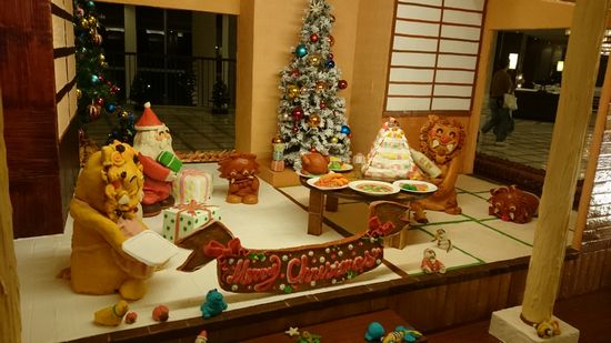 サンタさんがゆんたくしています。