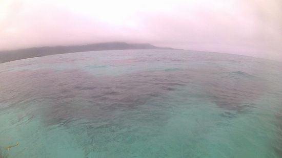 曇の天気でも大丈夫！透明度抜群です