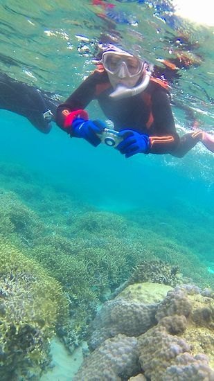 奥さんも撮影をしっかり楽しんでいます