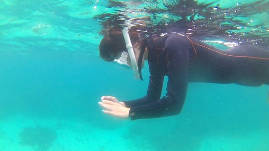 お母さんも楽しんでいます。