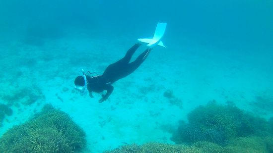 U野さん余裕のドボンです