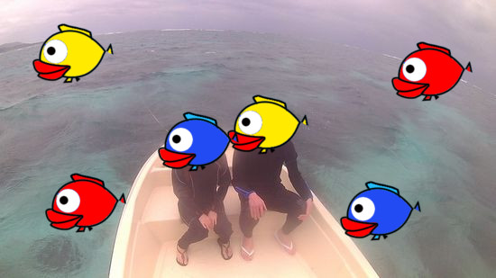 初めてのシュノーケルのH春さんとMさん