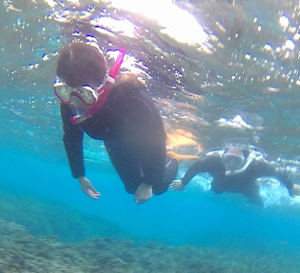 Mさんも軽やかフィンキックです