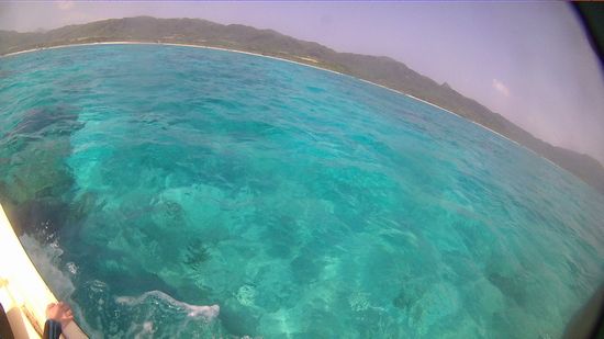 エメラルドグリーンがきれいです